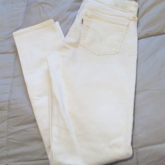 Levi's 711 White Skinny Jeans NWOT - Picture 1 of 8